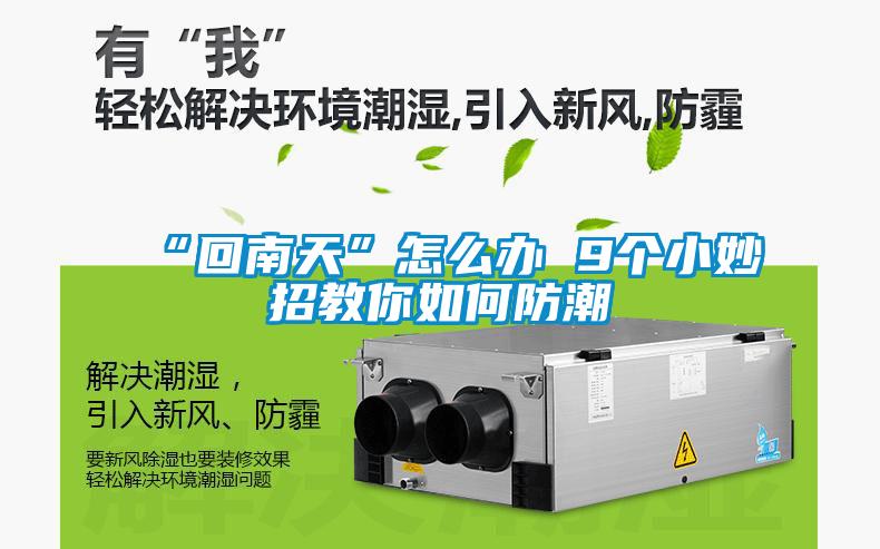 “回南天”怎么辦 9個(gè)小妙招教你如何防潮