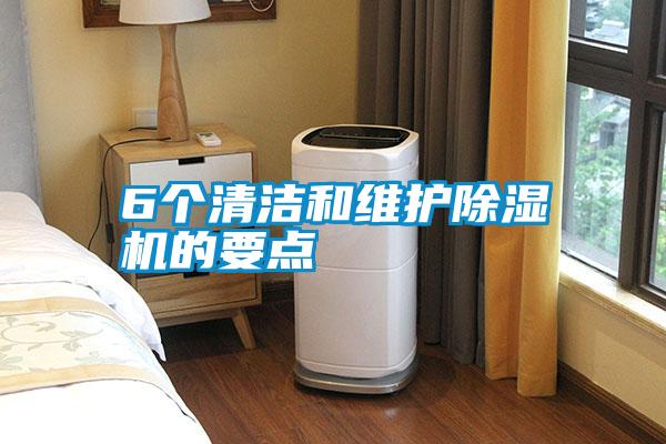 6個清潔和維護除濕機的要點