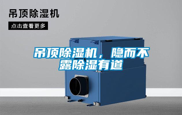 吊頂除濕機(jī)，隱而不露除濕有道