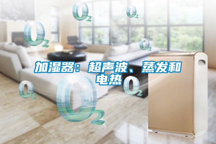 加濕器：超聲波、蒸發和電熱