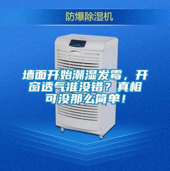 墻面開始潮濕發霉,開窗透氣準沒錯?真相可沒那么簡單!