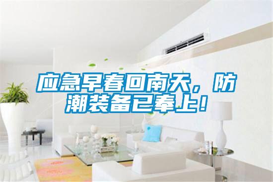 應急早春回南天,防潮裝備已奉上!