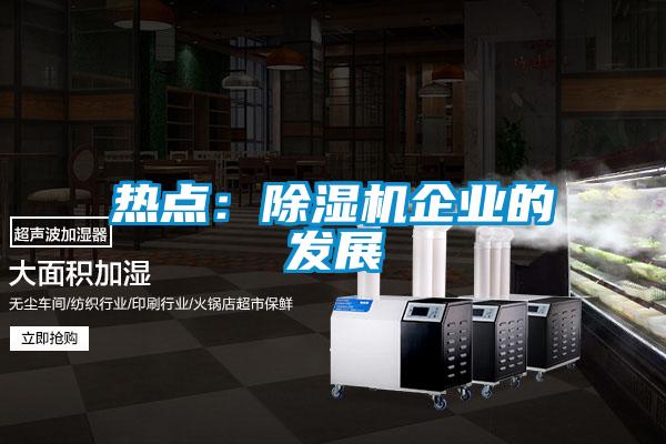 熱點：除濕機企業的發展