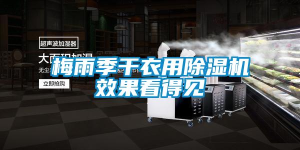 梅雨季干衣用除濕機效果看得見