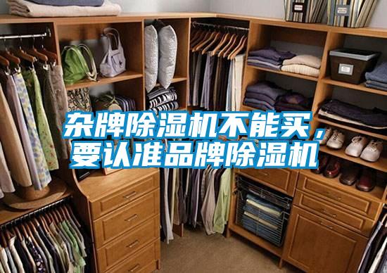 雜牌除濕機不能買，要認準品牌除濕機
