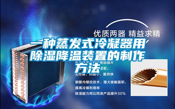 一種蒸發式冷凝器用除濕降溫裝置的制作方法