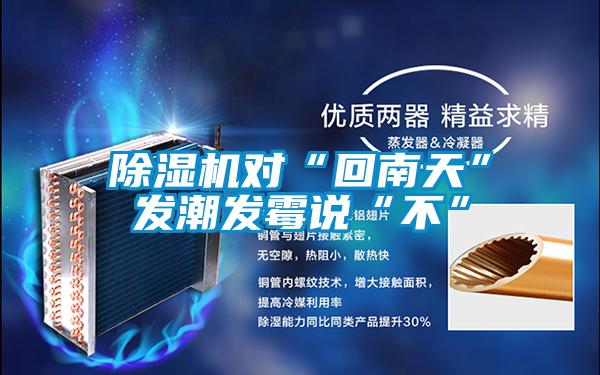 除濕機對“回南天”發潮發霉說“不”