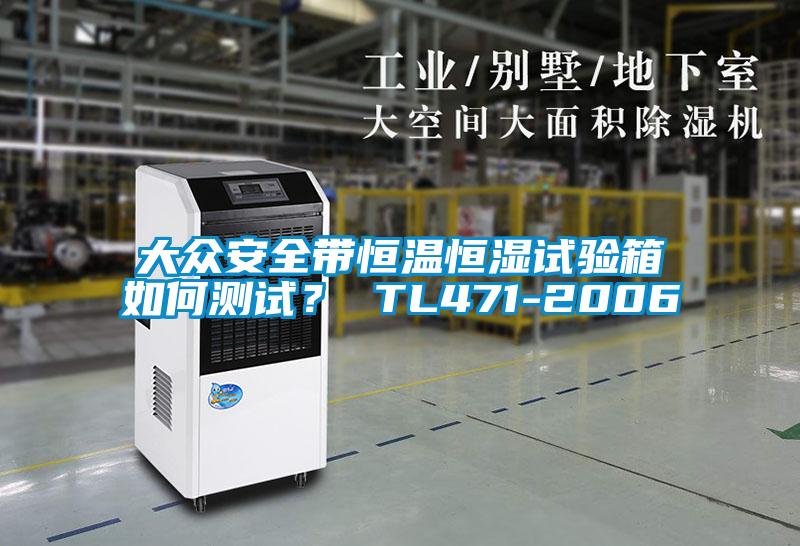 大眾安全帶恒溫恒濕試驗箱如何測試? TL471-2006