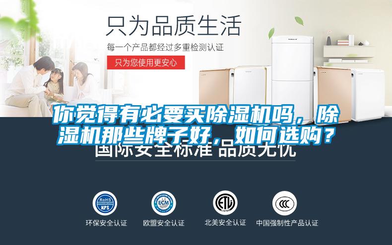 你覺得有必要買除濕機嗎，除濕機那些牌子好，如何選購？