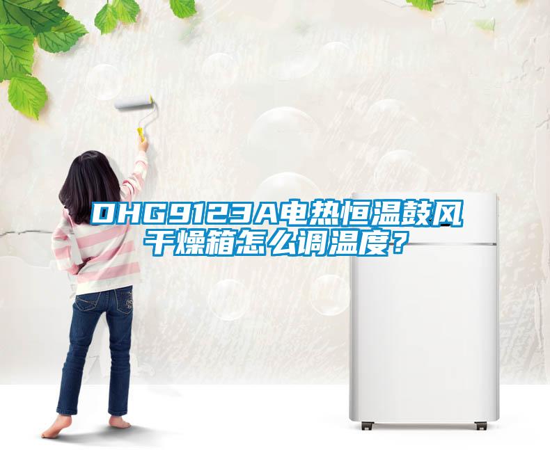 DHG9123A電熱恒溫鼓風干燥箱怎么調溫度？