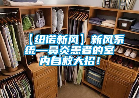 【紐諾新風】新風系統—鼻炎患者的室內自救大招！