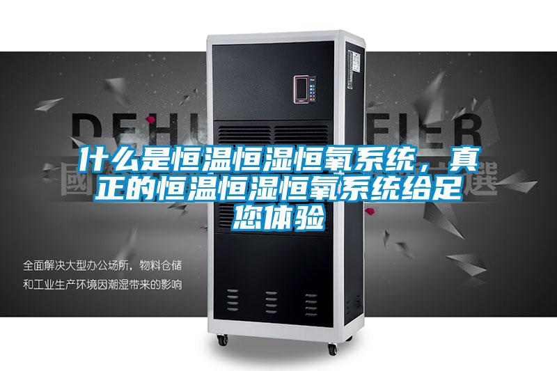 什么是恒溫恒濕恒氧系統，真正的恒溫恒濕恒氧系統給足您體驗