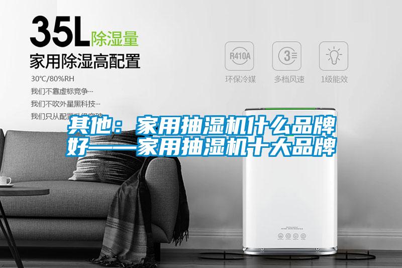 其他：家用抽濕機什么品牌好——家用抽濕機十大品牌