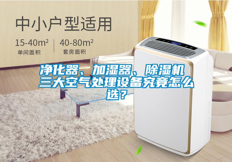 凈化器、加濕器、除濕機 三大空氣處理設(shè)備究竟怎么選？