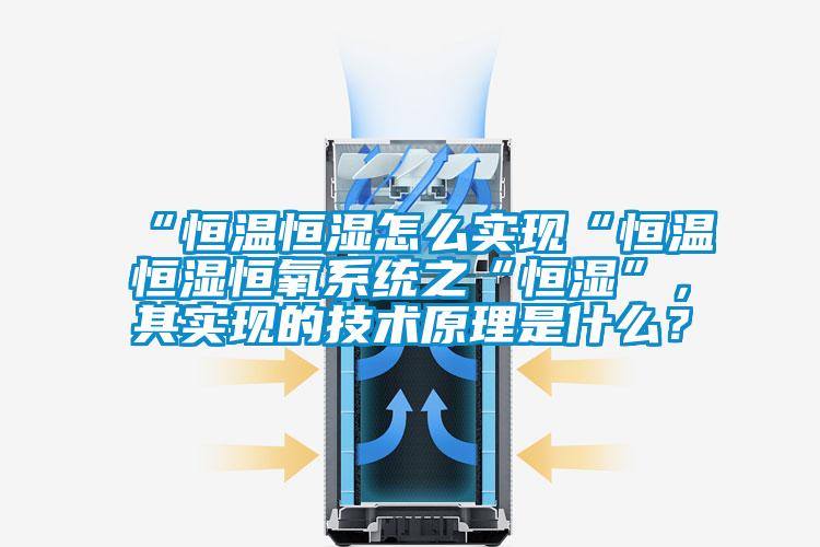 “恒溫恒濕怎么實現“恒溫恒濕恒氧系統之“恒濕”，其實現的技術原理是什么？