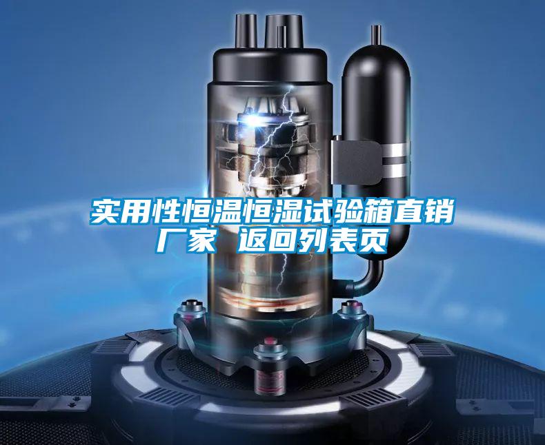 實(shí)用性恒溫恒濕試驗(yàn)箱直銷廠家 返回列表頁