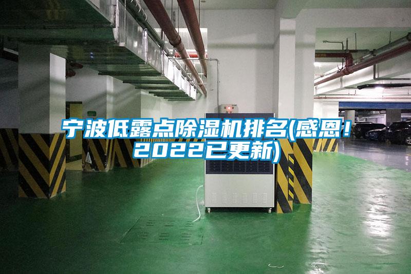 寧波低露點除濕機排名(感恩！2022已更新)