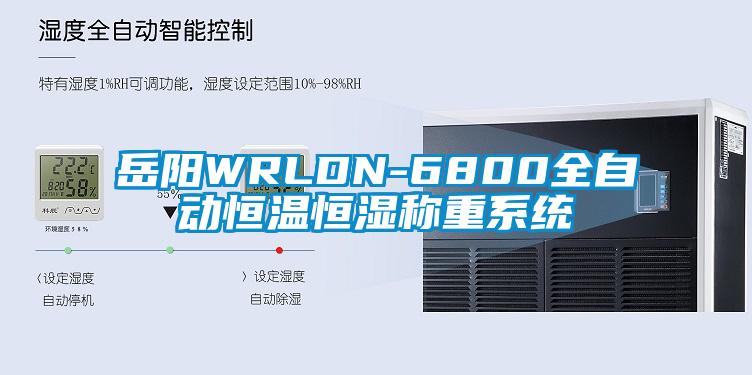 岳陽WRLDN-6800全自動(dòng)恒溫恒濕稱重系統(tǒng)