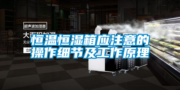 恒溫恒濕箱應(yīng)注意的操作細(xì)節(jié)及工作原理