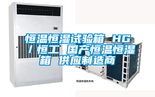 恒溫恒濕試驗箱 HG／恒工 國產恒溫恒濕箱 供應制造商