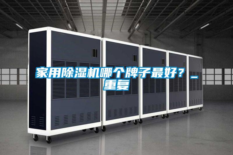 家用除濕機哪個牌子最好？_重復
