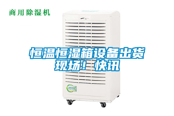 恒溫恒濕箱設備出貨現場！快訊