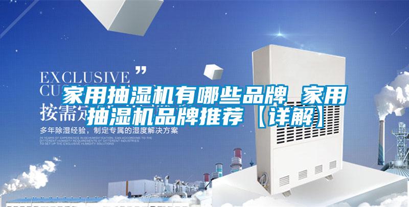 家用抽濕機有哪些品牌 家用抽濕機品牌推薦【詳解】