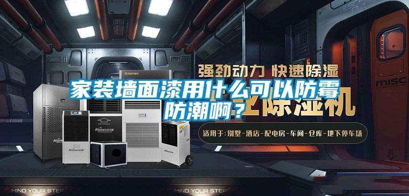 家裝墻面漆用什么可以防霉防潮啊？