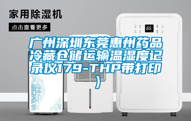 廣州深圳東莞惠州藥品冷藏倉儲運輸溫濕度記錄儀179-THP帶打印）
