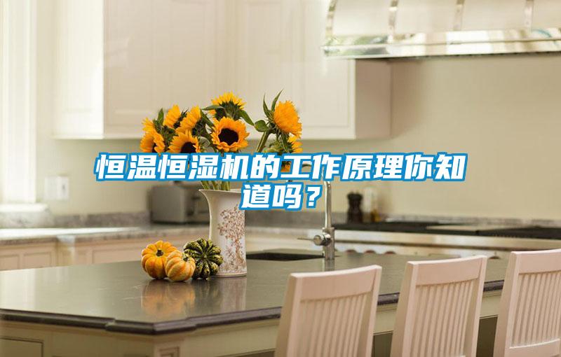 恒溫恒濕機的工作原理你知道嗎?