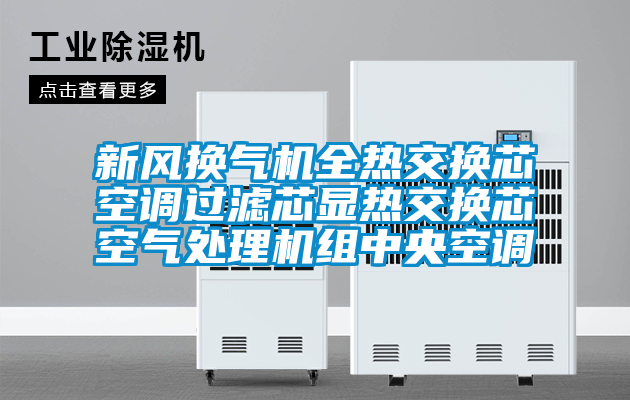 新風換氣機全熱交換芯空調過濾芯顯熱交換芯空氣處理機組中央空調