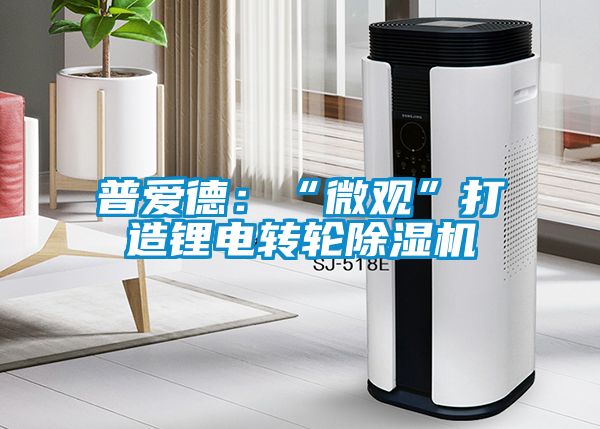 普愛德:“微觀”打造鋰電轉輪除濕機