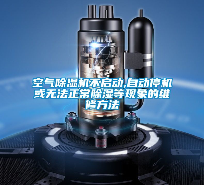 空氣除濕機(jī)不啟動(dòng),自動(dòng)停機(jī)或無法正常除濕等現(xiàn)象的維修方法