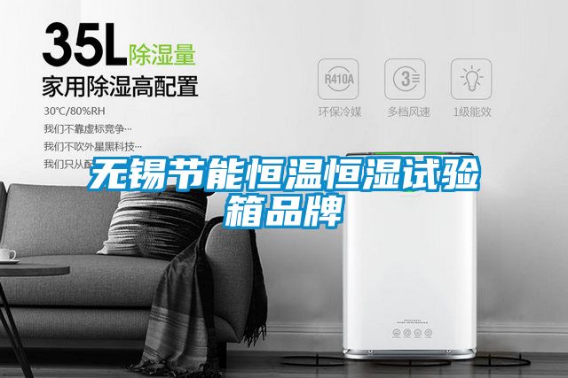 無錫節能恒溫恒濕試驗箱品牌