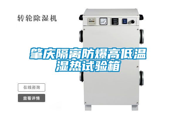 肇慶隔離防爆高低溫濕熱試驗(yàn)箱