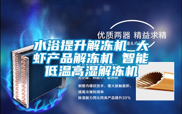 水浴提升解凍機 大蝦產品解凍機 智能低溫高濕解凍機