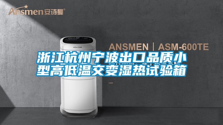 浙江杭州寧波出口品質小型高低溫交變濕熱試驗箱