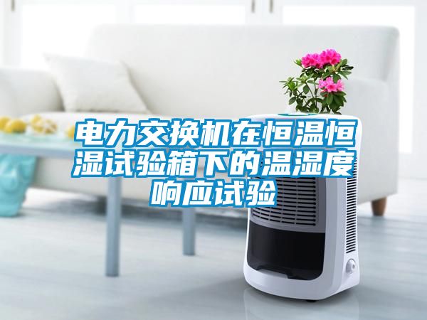 電力交換機在恒溫恒濕試驗箱下的溫濕度響應試驗