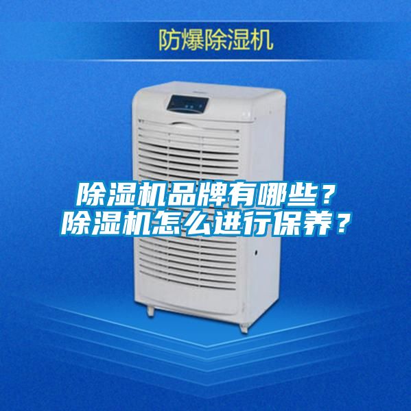 除濕機品牌有哪些？除濕機怎么進行保養？
