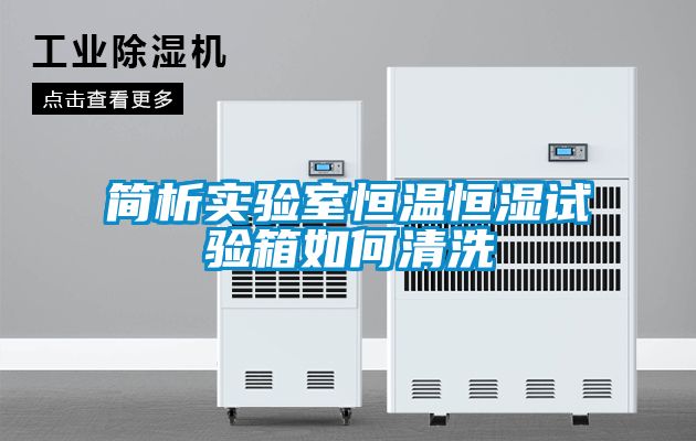 簡析實驗室恒溫恒濕試驗箱如何清洗