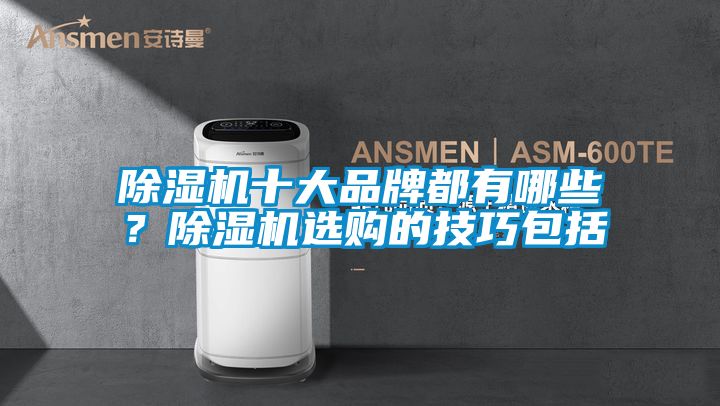 除濕機十大品牌都有哪些？除濕機選購的技巧包括
