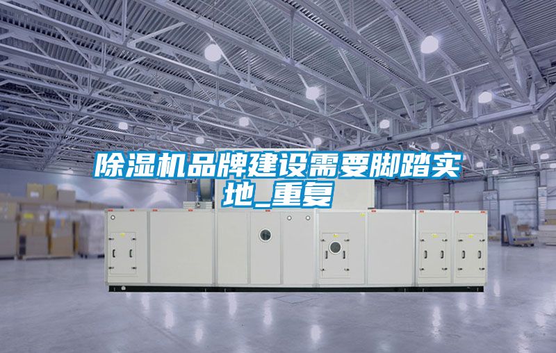 除濕機品牌建設需要腳踏實地_重復