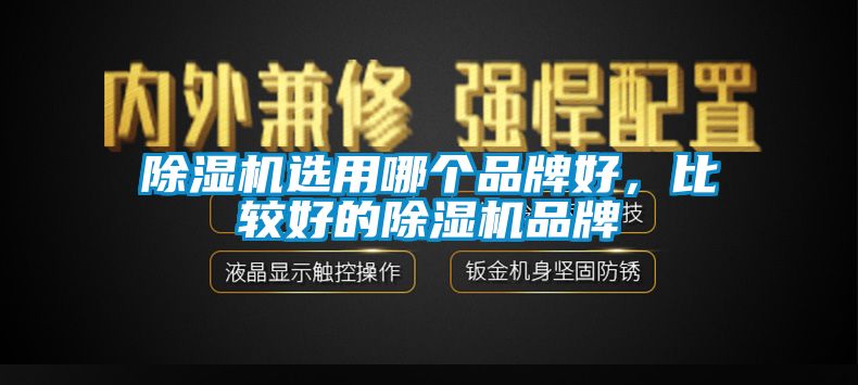 除濕機選用哪個品牌好，比較好的除濕機品牌