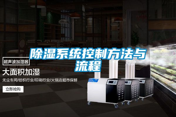 除濕系統(tǒng)控制方法與流程
