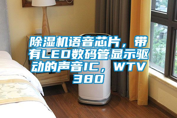 除濕機語音芯片,帶有LED數碼管顯示驅動的聲音IC,WTV380