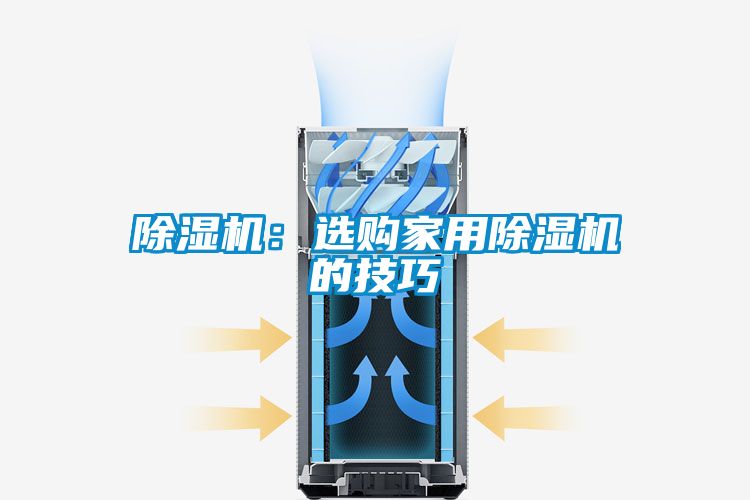 除濕機：選購家用除濕機的技巧
