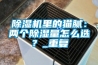 除濕機里的貓膩：兩個除濕量怎么選？_重復
