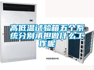 常見問題高低溫試驗箱五個系統分別承擔做什么工作呢
