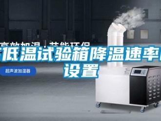 常見問題高低溫試驗箱降溫速率的設置